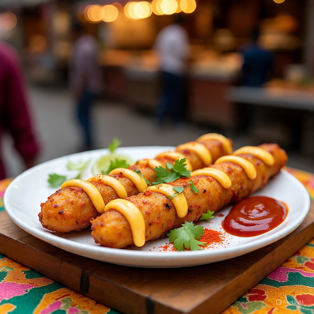 Chicken Cheese Seekh Fry