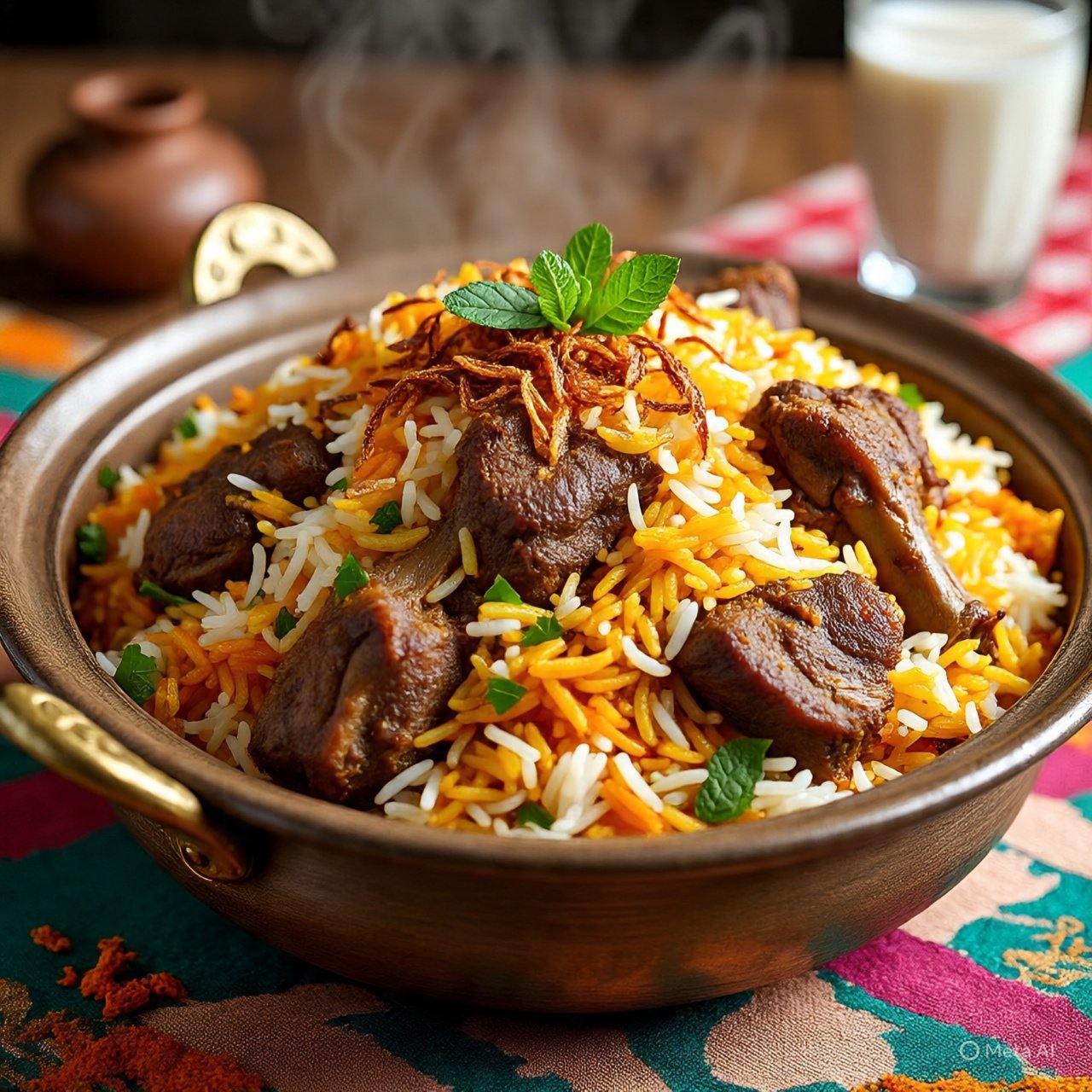 π Mutton Yakhni Pulao