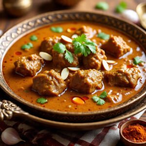 Mutton Shahi KhansamaDelicately spiced with cream, saffron, and roasted onions. 4 Kg Mutton + 4 Kg Jeera Rice Serve 25 Korma