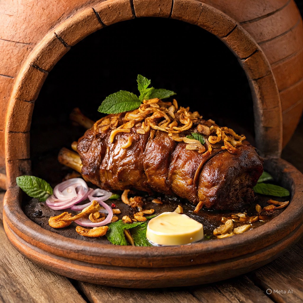 Shahi Mutton Raan Tandoo