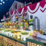 Food Forest Catering Chanya Manya live chaat station with pani puri bhel puri and Indian street food at wedding event